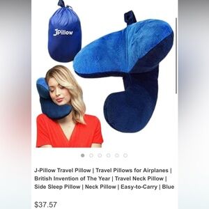 J-Pillow Travel Pillow in Blue